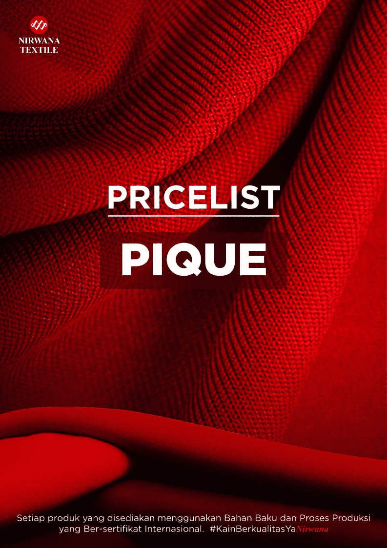 Pricelist PIQUE